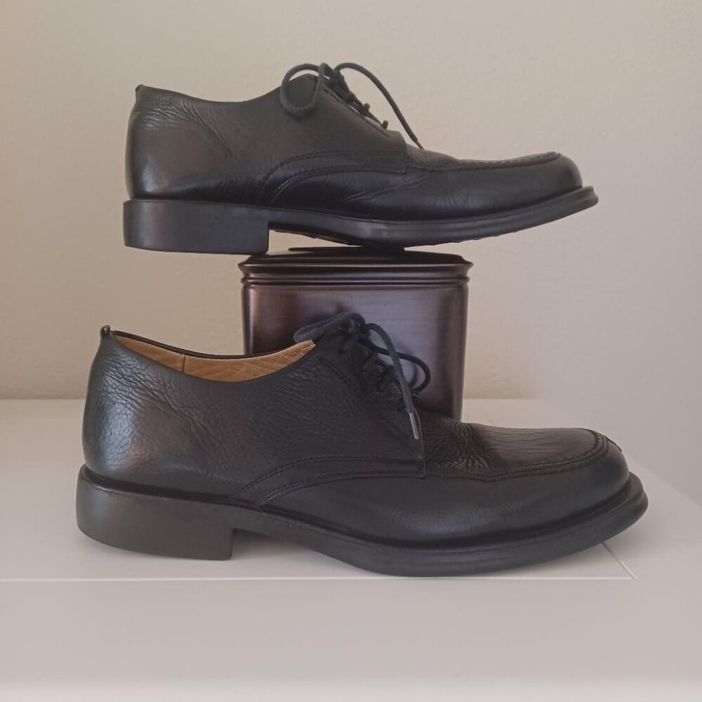 Sandro Moscoloni Vineyard 3060 Black Leather Oxford Derby Shoes Size 10.5 - Picture 3 of 9